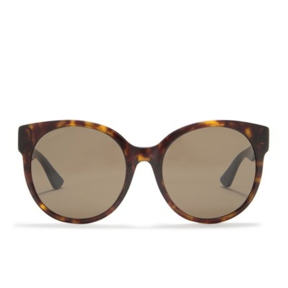 GUCCI 56mm Round Sunglasses Dark Havana main image 6